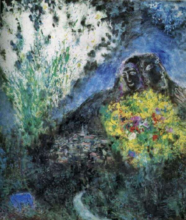 La Baou de Saint-Jeannet, 1969 - by Marc Chagall