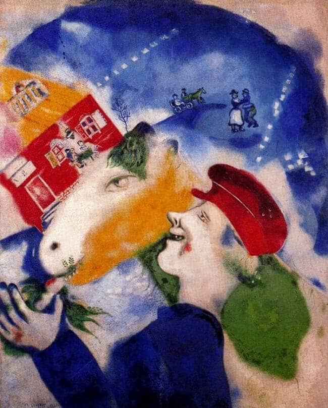 Peasant Life, 1925 - by Marc Chagall