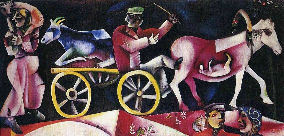 The cattle dealer 1912 - by Marc Chagall
