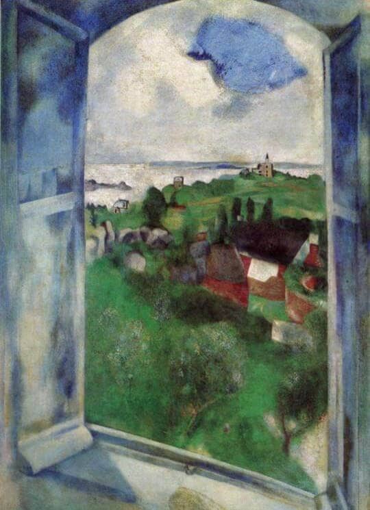 The Window, 1924 - by Marc Chagall